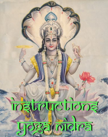 Vishnou - Instructions yoga nidra